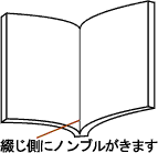 綴じ側にノンブルが来る図